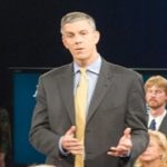 Education Secretary Arne Duncan took questions from students.