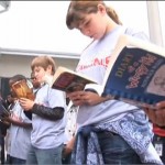 The subject of reading seemed like the most logical choice for the flash mob video, said principal Sharyn Gabriel.