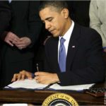 President Obama signed an emergency bill that will halt election-year teacher layoffs 