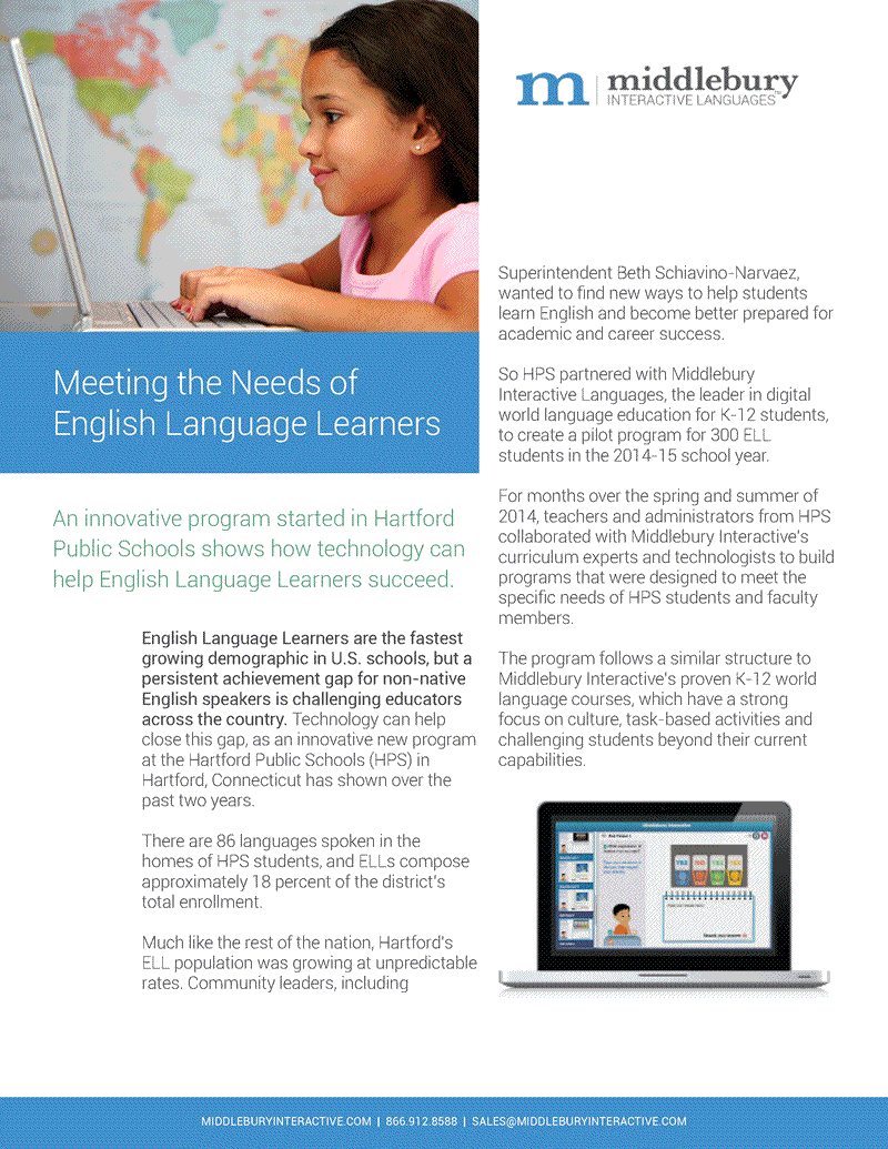 Meeting the Needs of English Language Learners | eSchool News