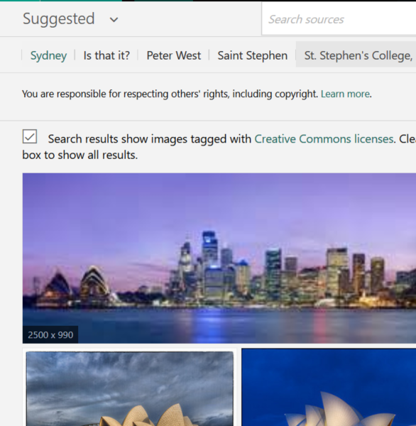 Sway 3 - Image search