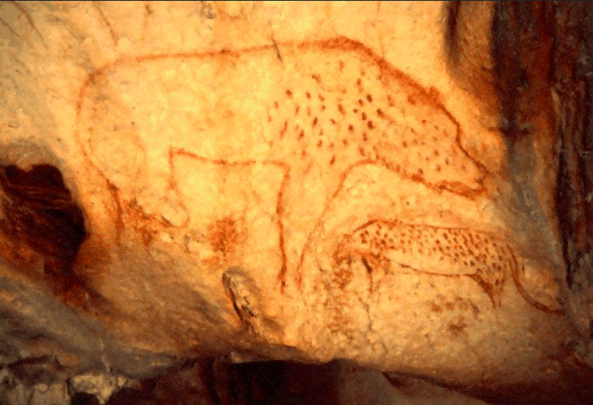 By Carla Hufstedler: A cave drawing from about 30 000 years ago. https://commons.wikimedia.org/wiki/File%3A20%2C000_Year_Old_Cave_Paintings_Hyena.png