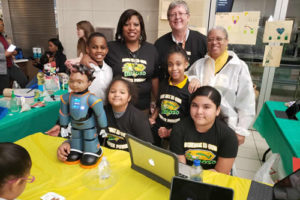 A class with their robot