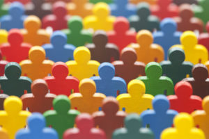 This array of colorful figures demonstrates the need for diversity, including more black male educators, in classrooms.