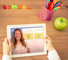 Early elementary school teacher Sara VanderWel shares distance learning video lessons she created for her kindergarten class