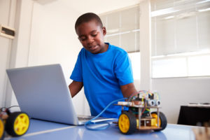 When students who would not choose a STEM learning experience, such as robotics or coding class, do so because we’ve introduced it to them, it’s a win-win