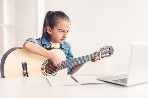 Music education isn't limited to in-person learning experiences--interactive online tools are plentiful