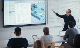 An interactive whiteboard includes many modern features that help enhance active learning and increase engagement