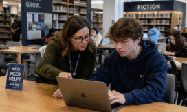 After years of spending all their time on smartphone screens, today’s students are heading back to the school library for a range of reasons.