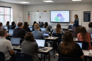 When budgeting for teacher development, the focus should remain on what kind of training districts are funding.