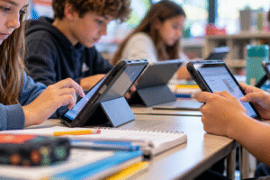 Moderate parents who support some screen time could be important people to consider, as big school districts start to pass limits on ed tech.