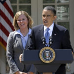 President Obama honors the 2010 National Teacher of the Year, Sarah Brown Wessling.