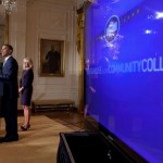 Obama spoke to more than 100 community college officials at the White House. (Courtesy White House photographer Pete Souza)